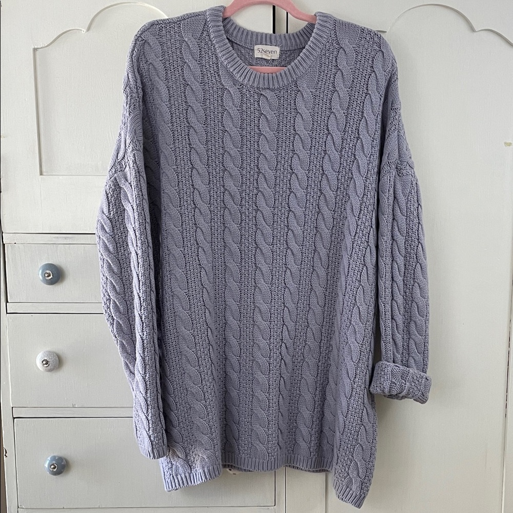 52Seven purple Knit Sweater XL
